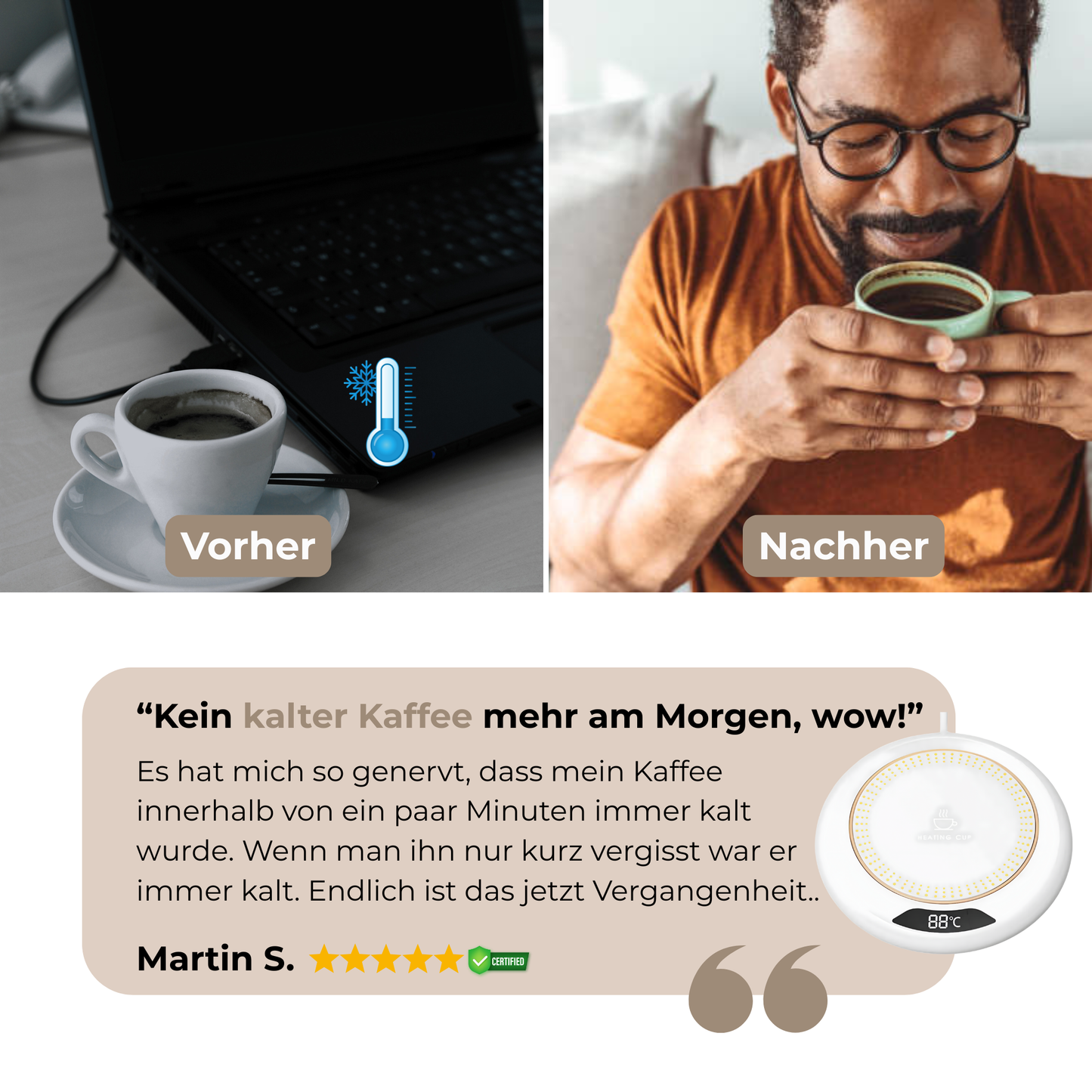 HeatUP - Dein Kaffee bleibt heiß, dein Tag entspannt